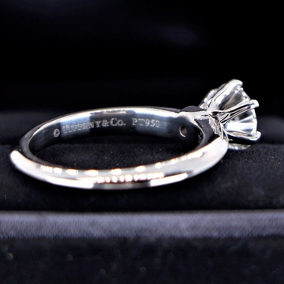 19554 Tiffany & Co. Platinum 1.07ct F VS2 Round Diamond Engagement Ring 6 - Picture 4 of 7